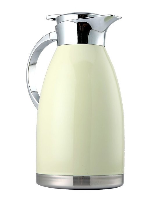 Ivory White Premium Vacuum Insulated Stainless Steel Coffee Carafe, 68-Ounce N4