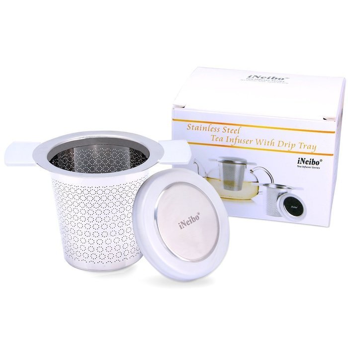 iNeibo Tea Infuser - Perfect for Single Cup of Extra Fine Loose Leaf Tea - Brew-in-Mug Strainer Steeper instead... N20
