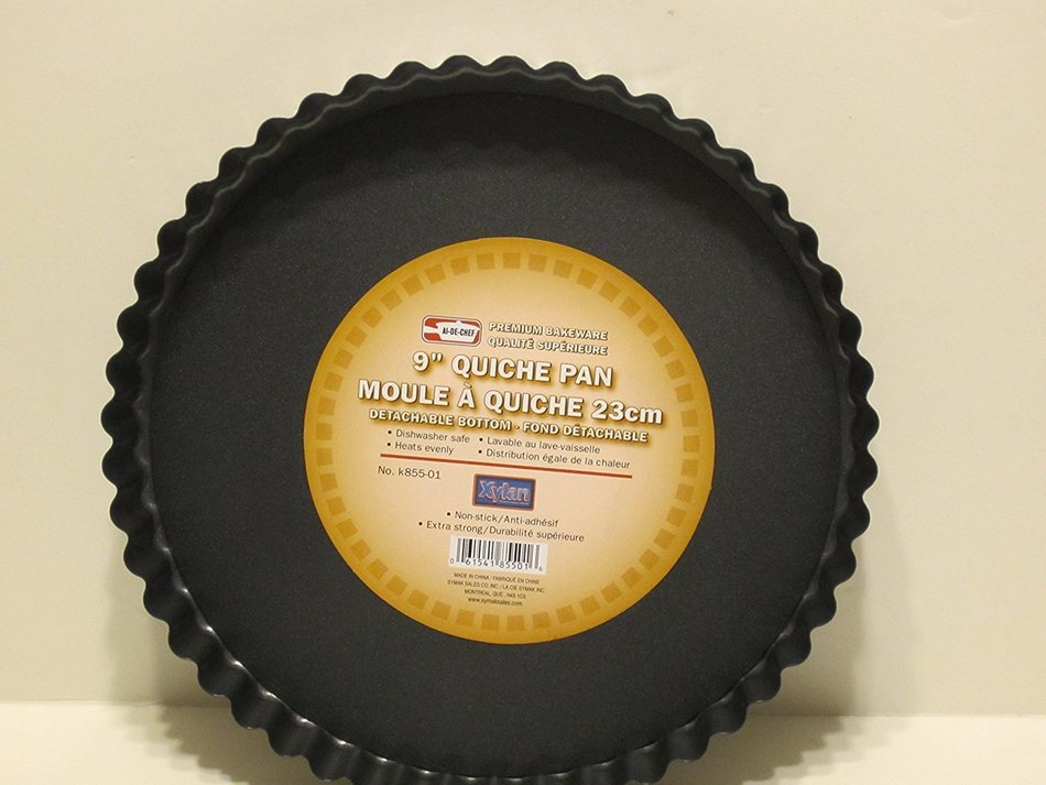 Al-De-Chef Non Stick 9" Quiche Pan - Removeable Bottom N3