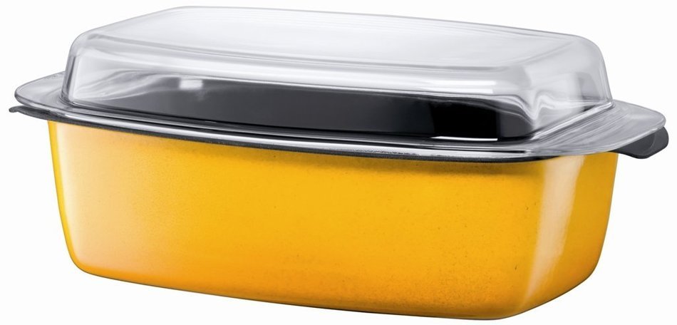 Silit 5-1/2-Quart Gourmet Roasting Pan with Lid, Energy Red N2
