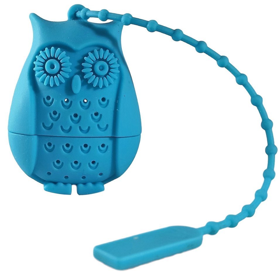 Beauty Clubs Best Silicone Strainer Owl Tea Infuser Funny Tea Filters (Rose Red) N9