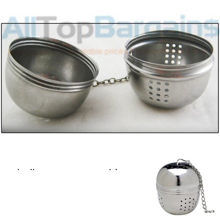 Stainless Steel Ball Tea Infuser Mesh Filter Strainer Loose Leaf Spice Reusable N4