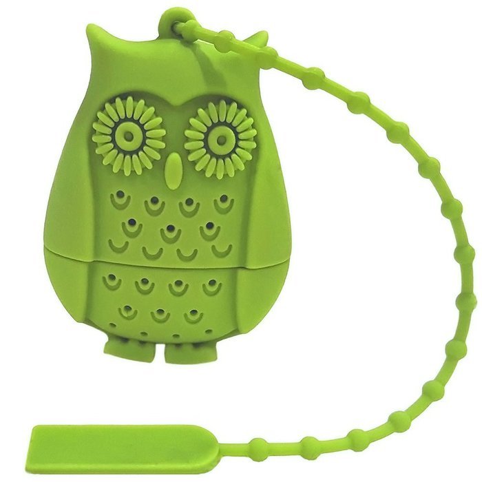 Beauty Clubs Best Silicone Strainer Owl Tea Infuser Funny Tea Filters (Rose Red) N10