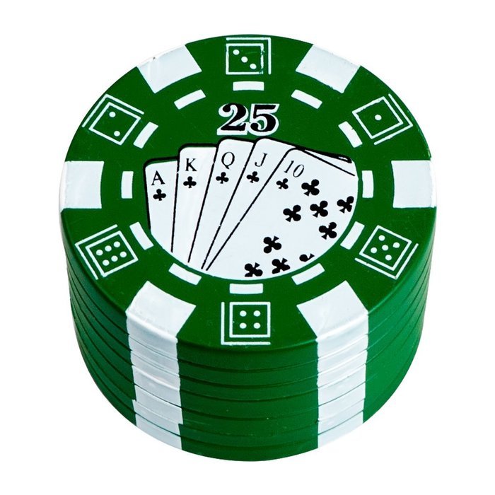 Formax420 Zinc Alloy Poker Tobacco Grinder 3 Piece Random Color free