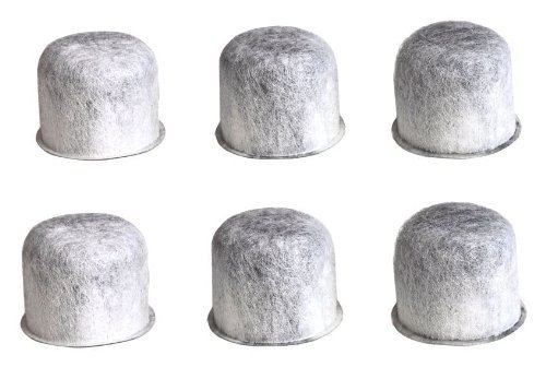 Six Generic Charcoal Water Filters for use in Capresso(TM) Machines that use 4440.90 Filters
