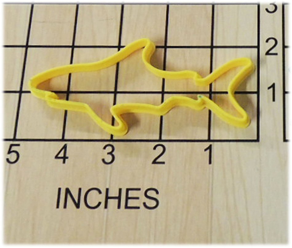 Shark Shaped Fondant Cookie Cutter and Stamp #1139 N2