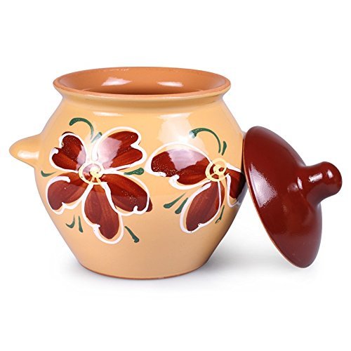 Set of 2 Floral Stoneware Ramekins N5