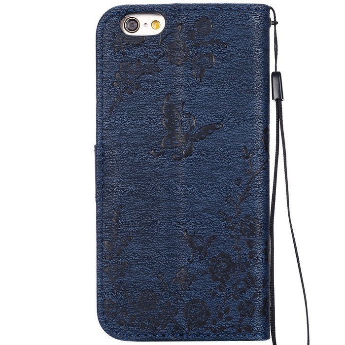 iPhone 7 Case,iPhone 7 Wallet Case,Phezen Serect Garden Series Butterfly Flower Bling Diamod Inlaid PU Leather... N55