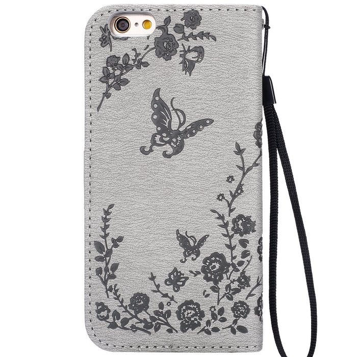iPhone 7 Case,iPhone 7 Wallet Case,Phezen Serect Garden Series Butterfly Flower Bling Diamod Inlaid PU Leather... N63