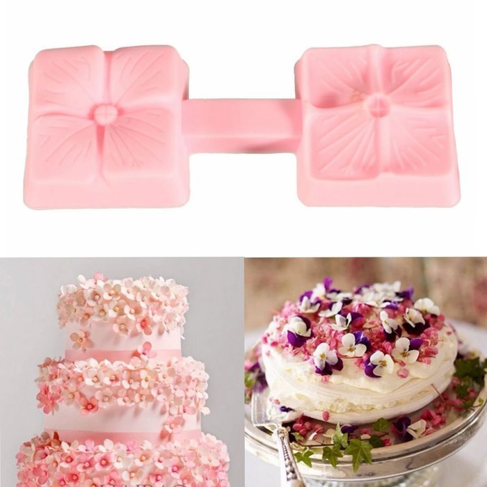 Square Flower / Silicone Butterfly Cake Fondant Decorating Baking Mold Mould DIY Sugar Craft * FREE SHIPPING * N2
