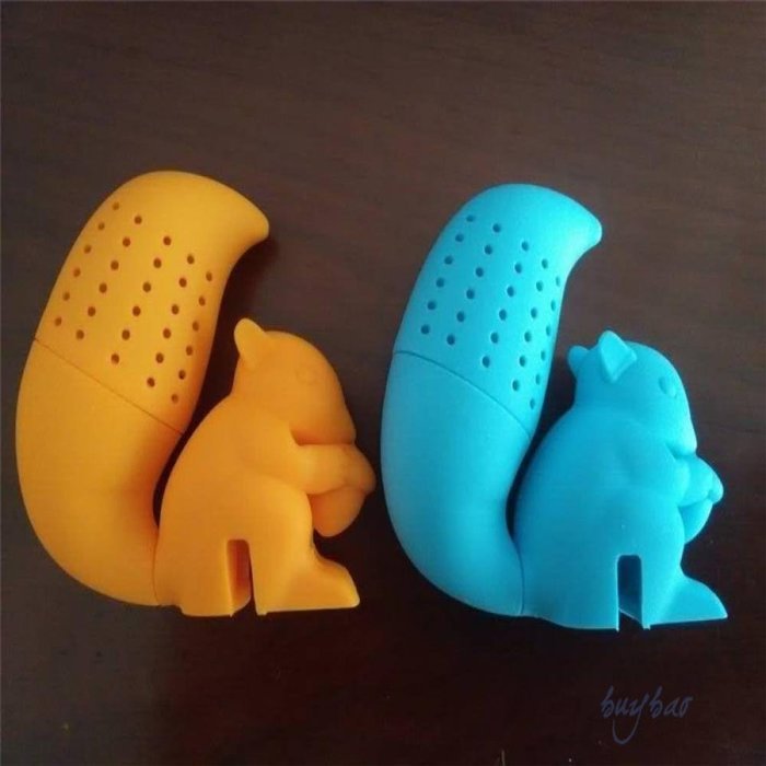 MAXGOODS Fine Squirrel Shape Tea Infuser Loose Leaf Strainer Bag Mug Filter N4