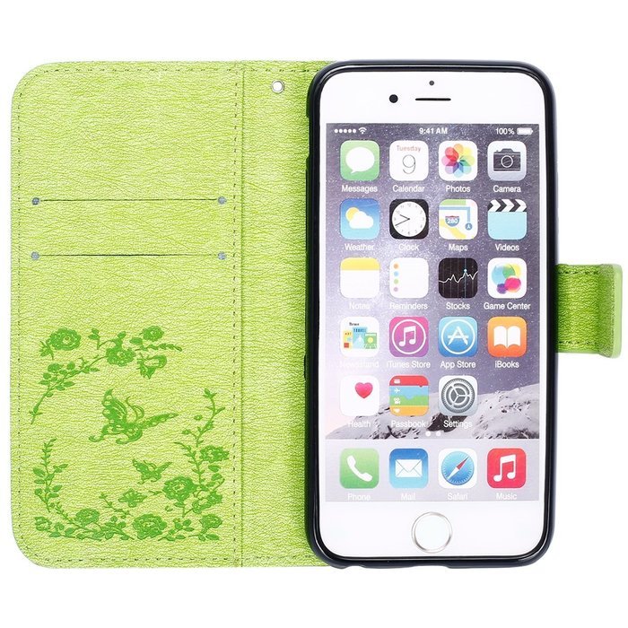 iPhone 7 Case,iPhone 7 Wallet Case,Phezen Serect Garden Series Butterfly Flower Bling Diamod Inlaid PU Leather... N70