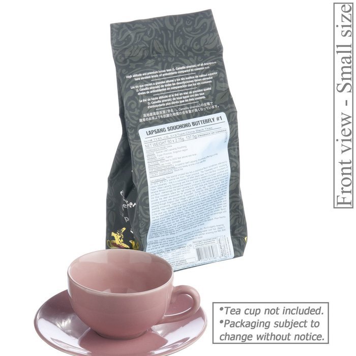 Metropolitan Tea 50 Count Pyramid Shaped Teabags, Lapsang Souchong Butterfly No. 1 N2