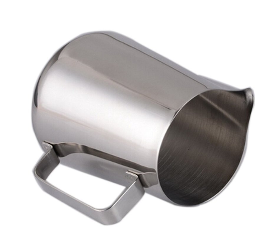CANIS Stainless Steel Coffee Espresso Frothing Pitcher Milk Cup with Handle,150ML N2