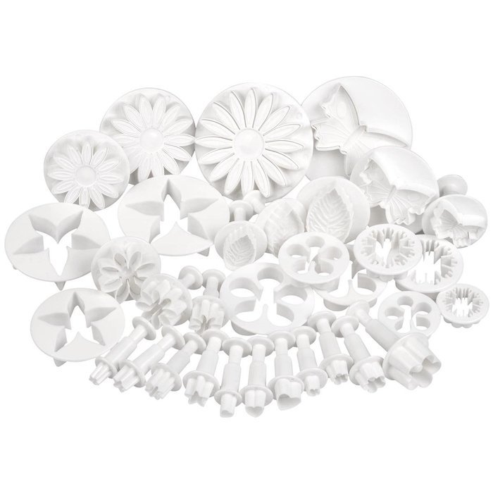 Autek 14 Set 47pcs Sugarcraft Cake Decorating Fondant Icing Plunger Cutters Tools N4