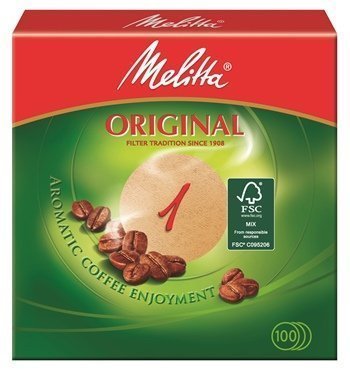 Melitta 100 &nbsp;X Round Original Filter Coffee Filter 1 &nbsp;Round (Natural Brown )