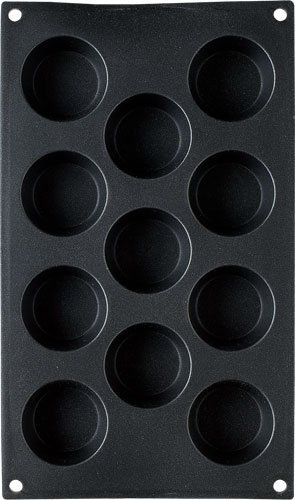 Patisse 11-Cup Baking Mould, Mini Muffins, Black