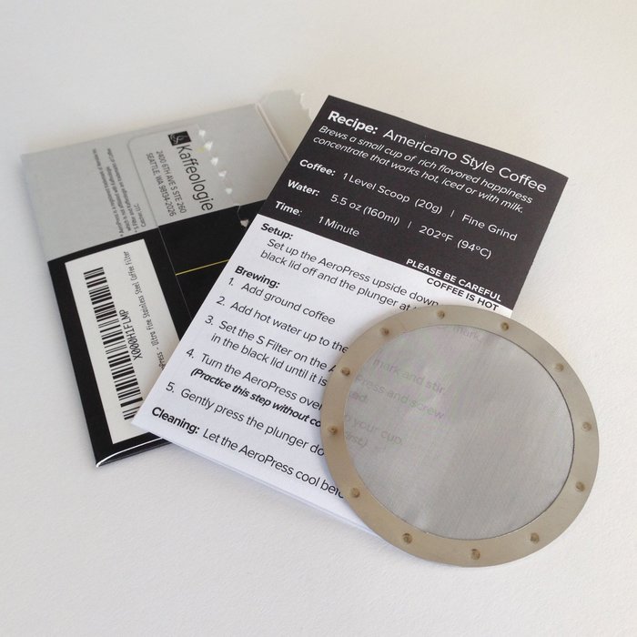 S Filter - The Original Mesh Filter for AeroPress - Built in the USA and Guaranteed for Life N3