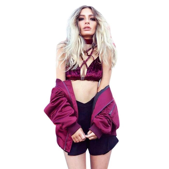 PHOTNO Women Vest Crop Top Bralette Bustier Cami Bustier Tank Tops N44
