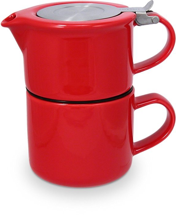 FORLIFE Tea for One with Infuser 14 ounces, Black Graphite N10