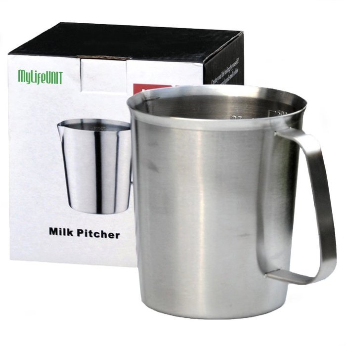 MyLifeUNIT Stainless Steel Milk Steaming and Frothing Pitcher (16 Oz/ 500ml) N4
