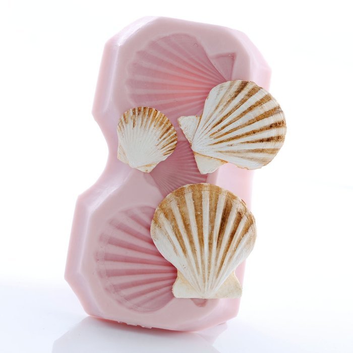 Seashell Silicone Mold Food Safe Fondant, Chocolate, Candy, Resin, Polymer Clay Mold, Soap N7