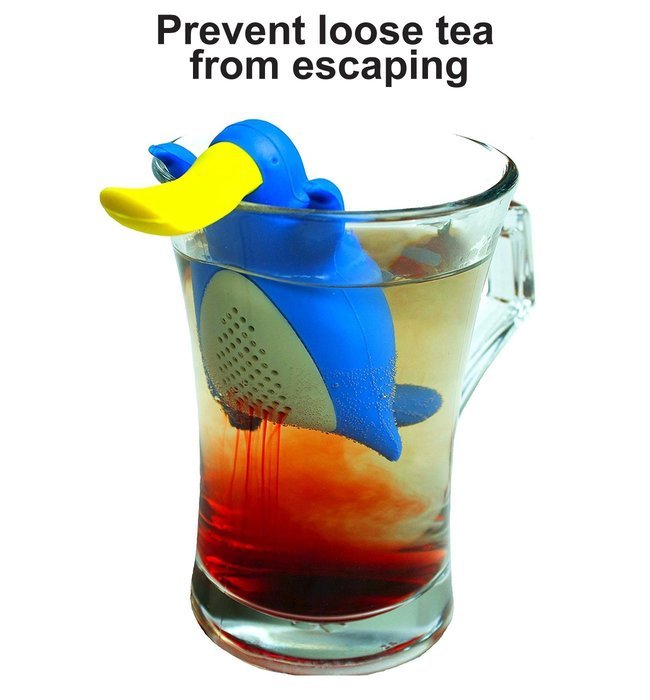 Sino Banyan Tea Infuser Strainer,Set of 2,without Scalding Fingers,Swan N18