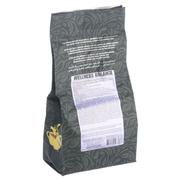 Metropolitan Tea 200 Count Pyramid Shaped Teabags, Balance N3