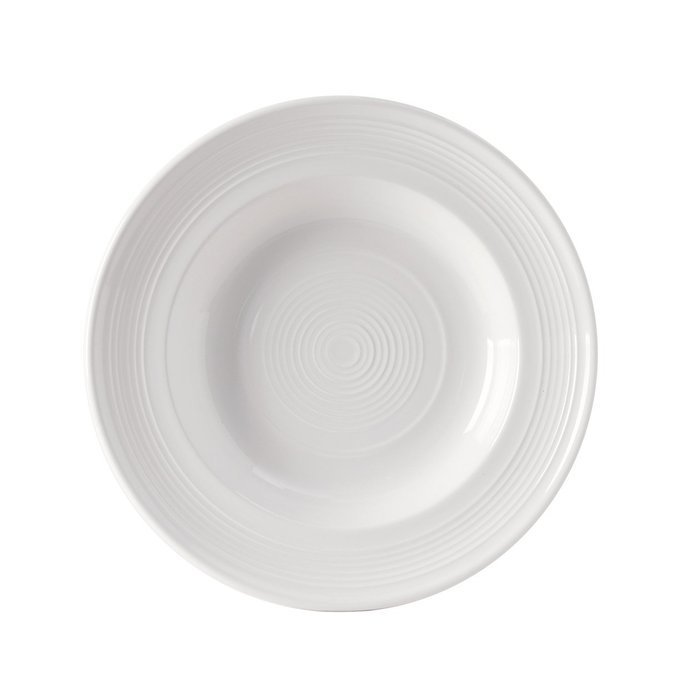 Tuxton Home Concentrix Bowl (Set of 4), 13 oz, Cayenne Red; Restaurant Grade Nonporous Virtrified China; Thermal... N23