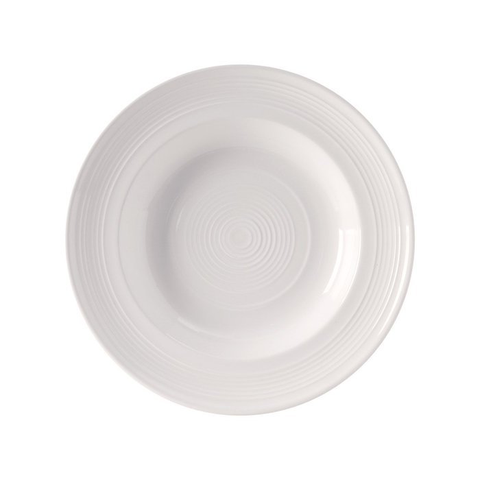 Tuxton Home Concentrix Bowl (Set of 4), 13 oz, Cayenne Red; Restaurant Grade Nonporous Virtrified China; Thermal... N31