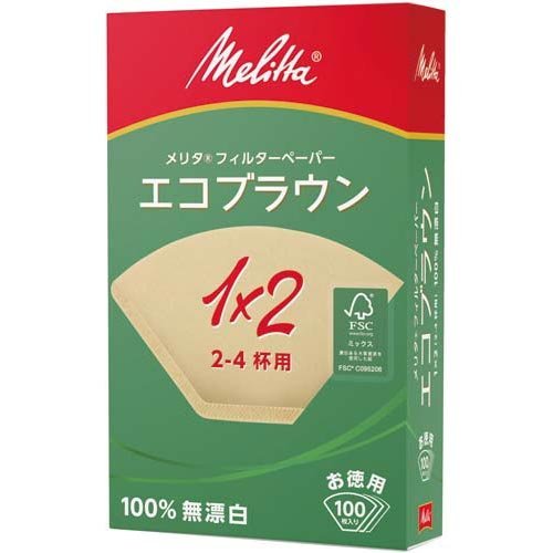 Melitta Paper Filter "Eco Brown" 1&times;2(For 2-4 Cups)