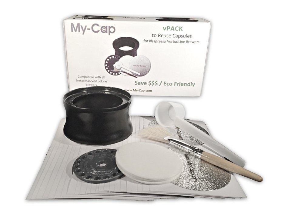 My-Cap vPACK - Complete Solution to Make Your Own Capsules for Nespresso VertuoLine Brewers N3