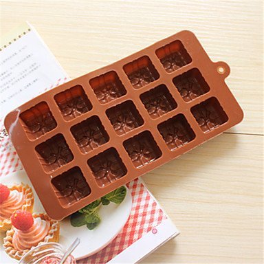 Sher Bakeware Silicone Gift Box Shaped Baking Molds for Chocolate N2