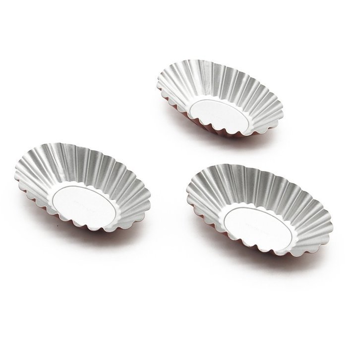 Wenwins non stick Bakeware pie pan mini tart pan cake mold 6 pack gold N4
