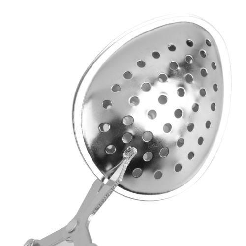 MoeWoods(TM) Stainless Steel Spoon Tea Ball Herb Mesh Infuser Filter Squeeze Strainer Z@ N6