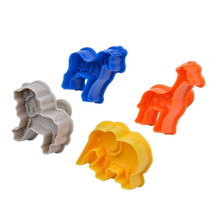 inkint 3D Animal Sugarcraft Cutter Plunger Molds Cake Pie Topper Decorating Molds Fondant Cake Decoration Tools... N2