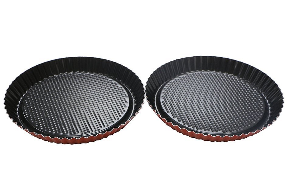 Webake 2 Pack Pizza Pan 9 inch Non-stick Quiche Pie Pan
