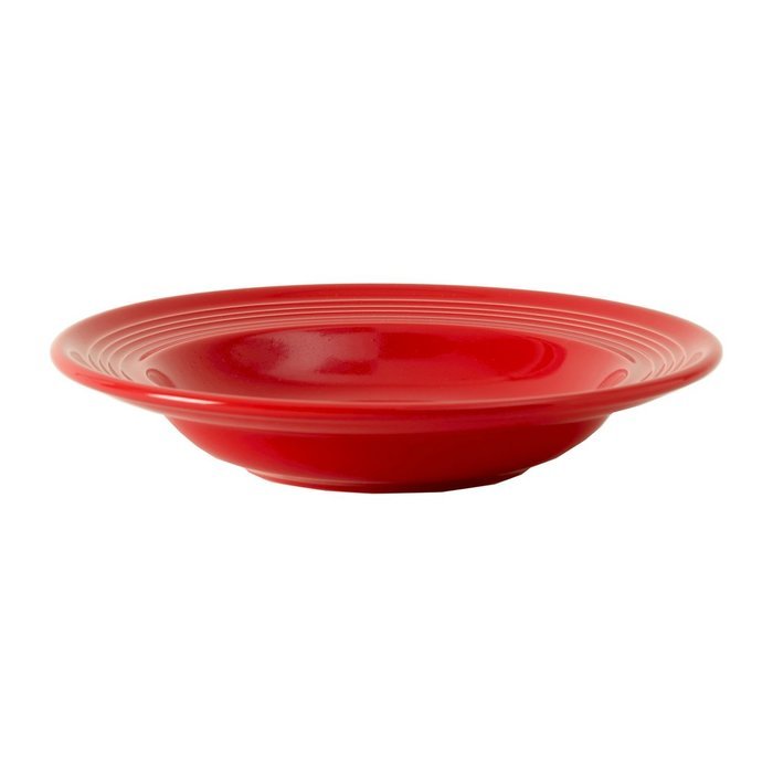Tuxton Home Concentrix Bowl (Set of 4), 13 oz, Cayenne Red; Restaurant Grade Nonporous Virtrified China; Thermal... N42