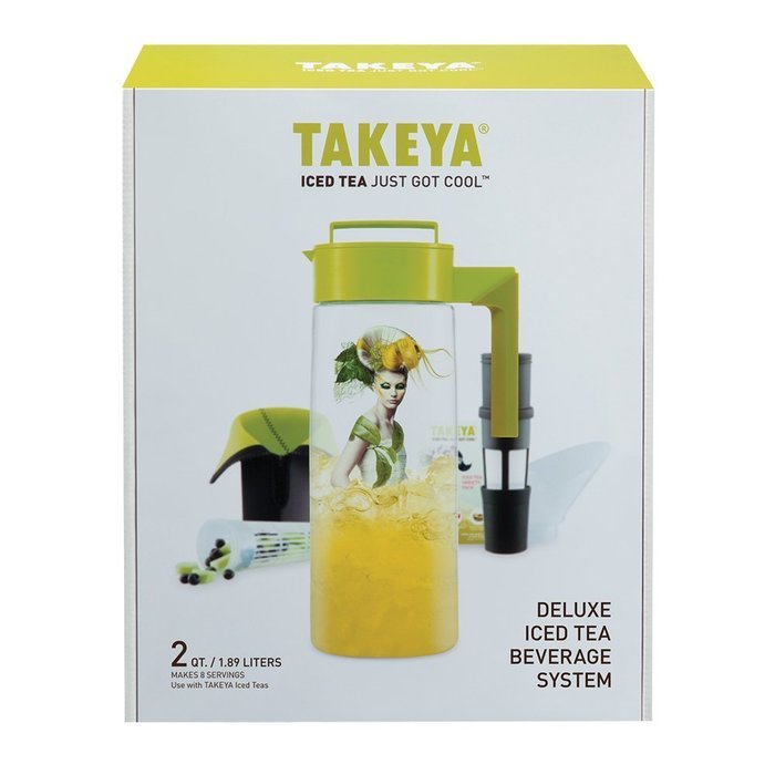 Takeya Deluxe Iced Tea Beverage System, 2-Quart N2