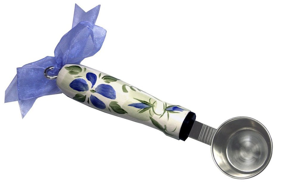 CuteTools 11901 Coffee Scoop, Blue Floral