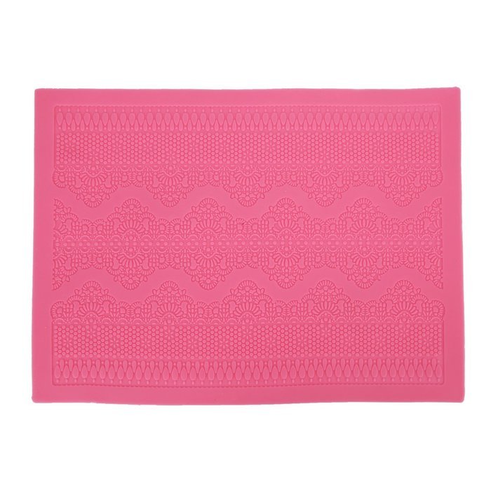 KookieMonsta Fondant Lace Mold Cake Baking Mat Cake Border Decorating Tools