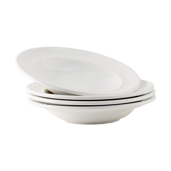 Tuxton Home Concentrix Bowl (Set of 4), 13 oz, Cayenne Red; Restaurant Grade Nonporous Virtrified China; Thermal... N54