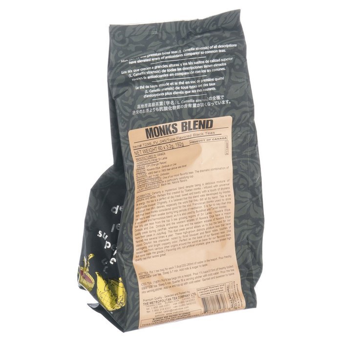 Metropolitan Tea 60 Count Classic Teabags, Monk's Blend