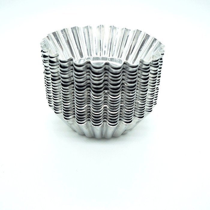 Blacklip 20PCS Egg Tart Aluminum Cupcake Cake Cookie Mold Mini Pie Tin (Aluminum)