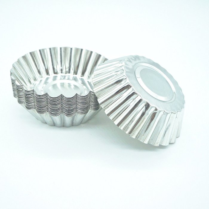 Blacklip 20PCS Egg Tart Aluminum Cupcake Cake Cookie Mold Mini Pie Tin (Aluminum) N2