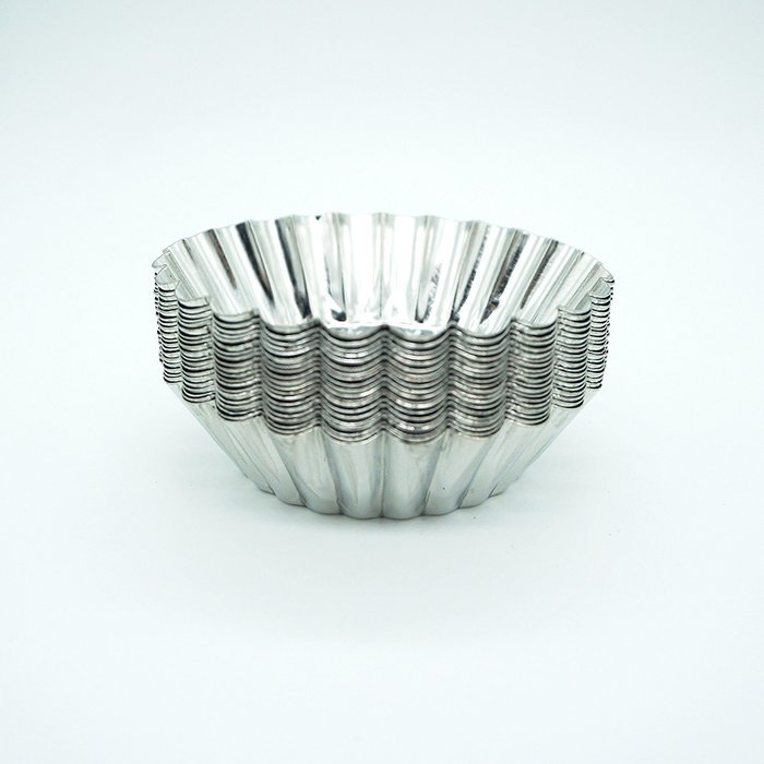 Blacklip 20PCS Egg Tart Aluminum Cupcake Cake Cookie Mold Mini Pie Tin (Aluminum) N3