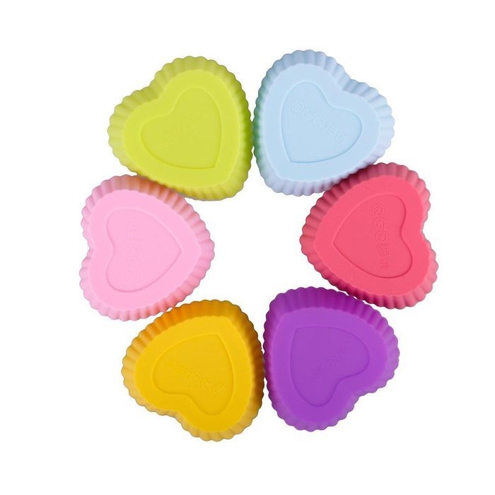 Heart Silicone DIY Cupcake Jelly Chocolate Ice Soap Muffin Mold Mould N3