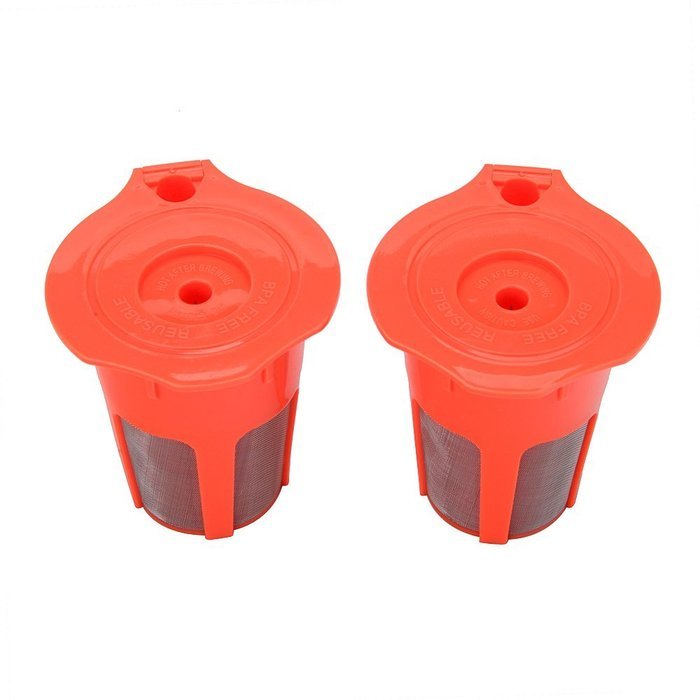 Gutens 2 Pack Reusable Carafe K-Cups Reusable coffee filter for Keurig 2.0 -K200, K300, K400, K500 Series N2