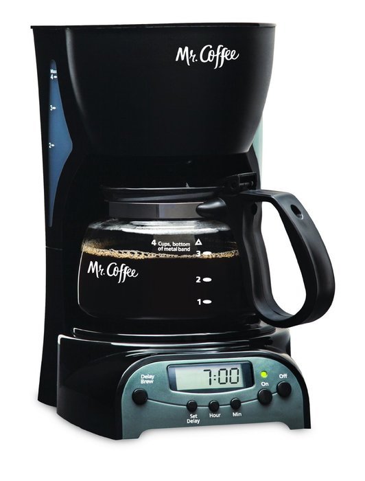 Mr. Coffee 4-Cup Programmable Coffeemaker, DRX5 N4