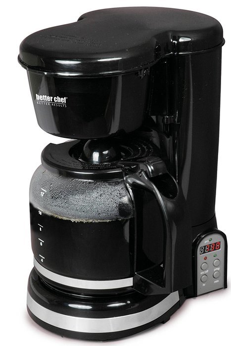 Better Chef IM-122B 12-Cup Digital Programmable Coffeemaker, Black